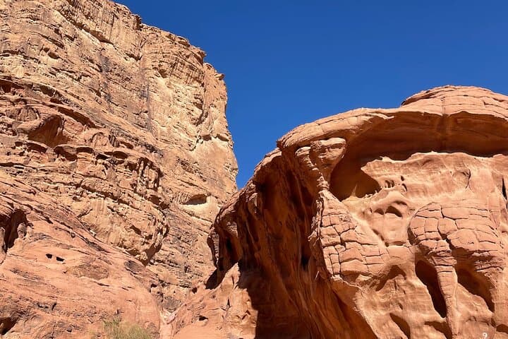 Wadi Rum Jeep and Camel Overnight: Sunset Dunes, Canyons & Bedouin Camp photo 3