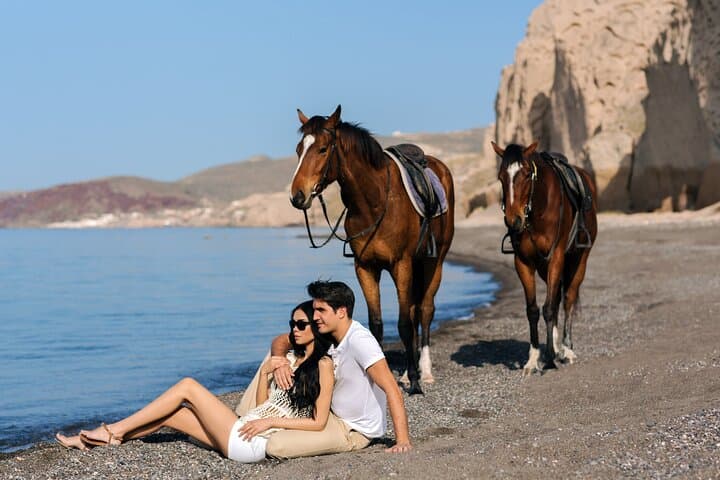 Santorini Private Horseback Ride and Romantic Caldera Picnic