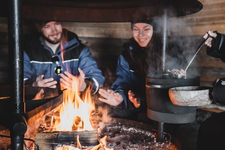 Snowmobiling and Ice-Fishing Lunch in Lapland from Rovaniemi photo 6