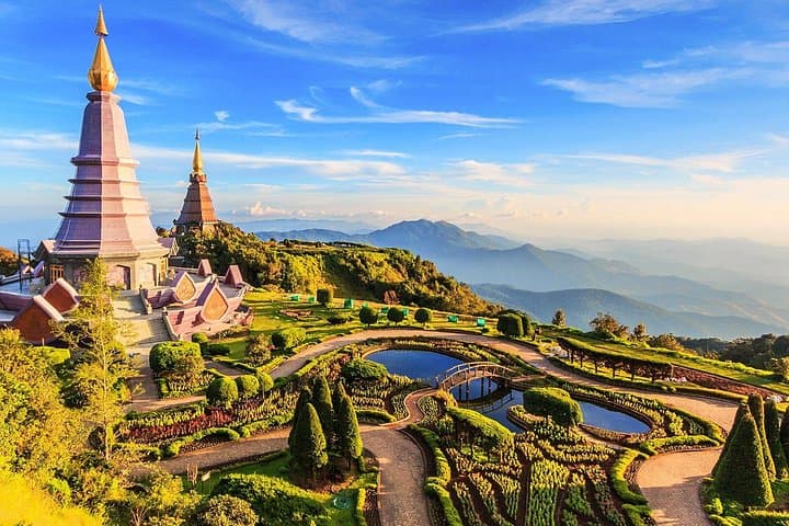 Doi Inthanon Day Tour: Waterfalls, King & Queen Chedis & Hill‑Tribe Visit from Chiang Mai photo 1