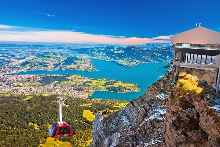 Mount Pilatus and Mount Rigi in One Day: Lucerne Cogwheel, Boat & Cable Car Tour photo 1