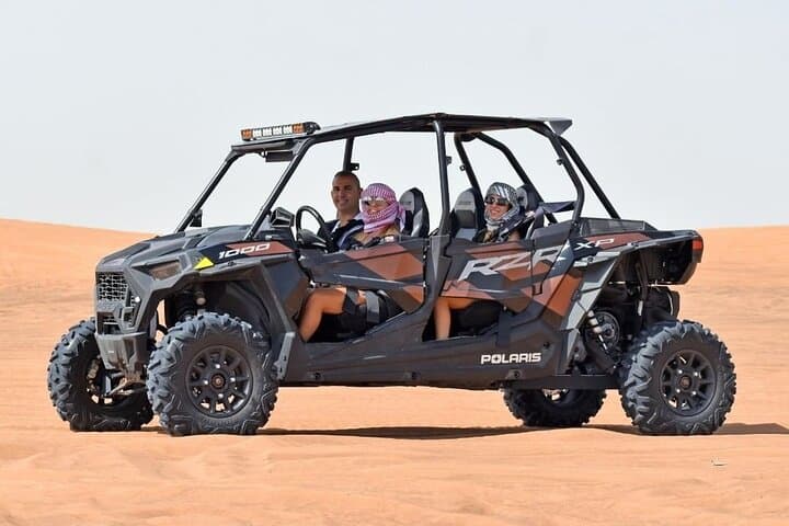 Dubai Red Sands Dune Buggy Safari — Polaris 1000cc, Camel Ride & BBQ