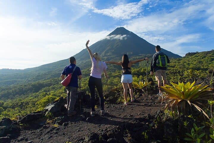 Arenal One-Day: Volcano Hike, La Fortuna Waterfall & Mistico Hanging Bridges