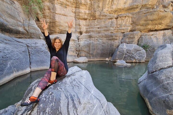 Full-Day Wadi Dham Adventure from Muscat — Swim, Scramble & Rope Descent photo 3