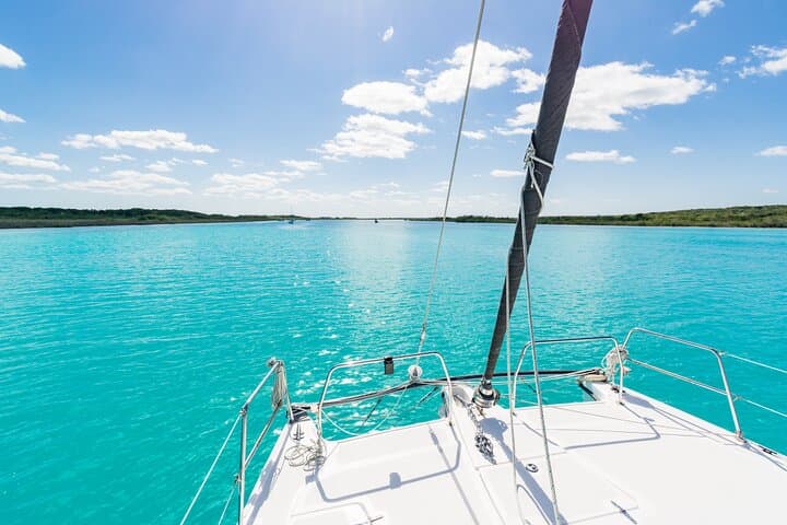 Catamaran Adventure in Bacalar Lagoon: 3-Hour Sailing & Swimming Tour photo 2