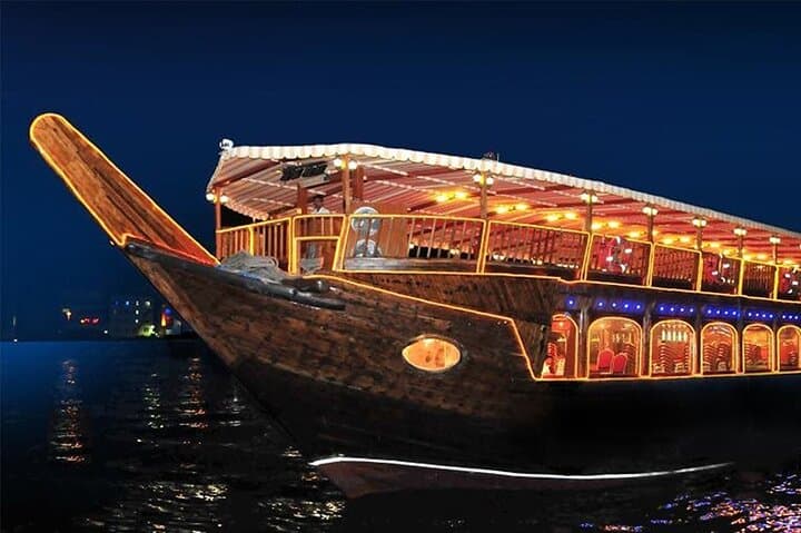 Burj Khalifa At The Top and Marina Dhow Dinner Cruise — Dubai Views and Nighttime Creek Cruise photo 4