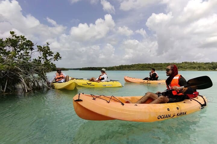 Bacalar Lagoon Kayak Tour: Cenote Azul, Club Mar Mol & Fort San Felipe from Playa del Carmen photo 4