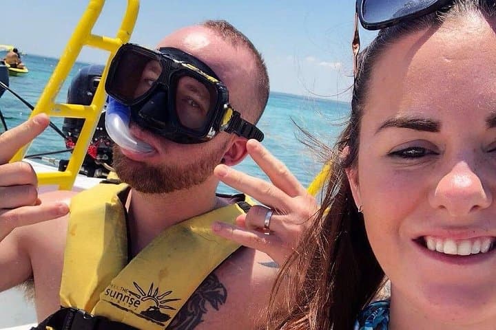 Drive a Two-Person Speedboat and Snorkel Punta Nizuc — Nichupté Lagoon Couples Tour photo 4