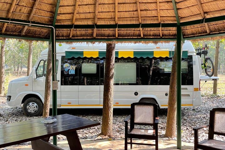 4-Day Caravan Adventure: Corbett Safari & Mukteshwar Camp Experience