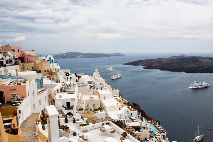 Private Santorini Island Tour: Akrotiri, Red & Black Beaches, Oia & Wine Tasting photo 2