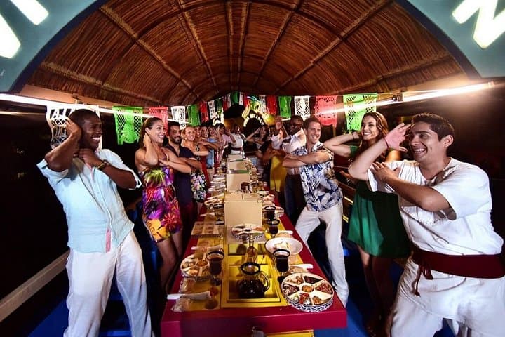 Xoximilco Cancun Night: Trajinera Dinner Cruise with Live Mariachi & Transport photo 4