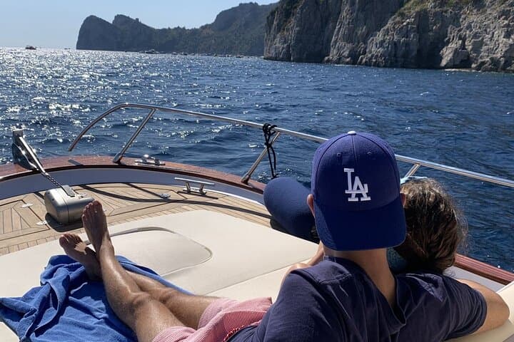 Sunset Cruise Along the Amalfi Coast: Private Aperitif and Swim