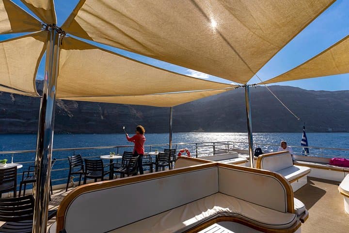 Santorini Caldera Glass-Bottom Cruise: Volcano, Hot Springs & Oia Sunset photo 3