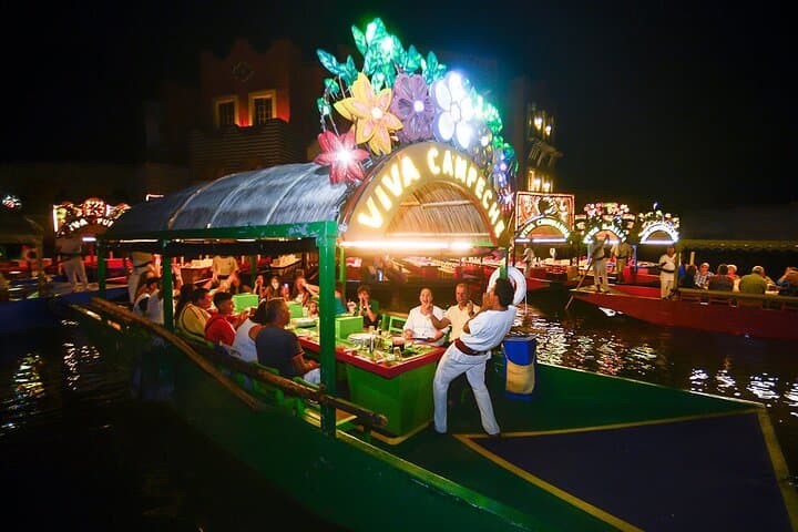 Xoximilco Cancún: Night Trajinera Party & Mexican Folklore Dinner Cruise photo 2