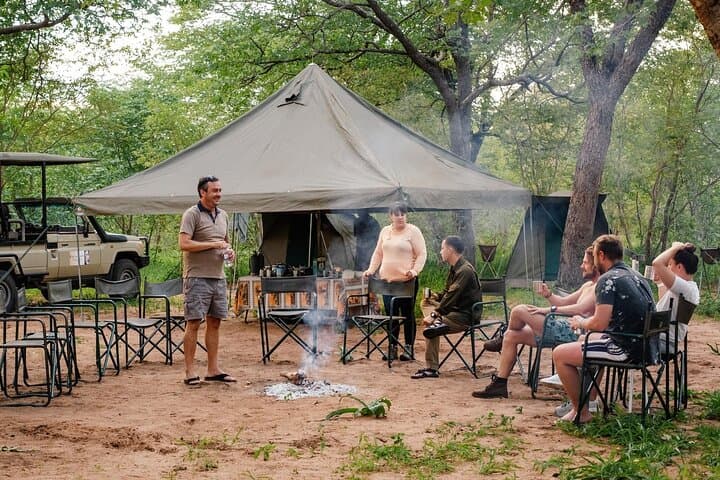 Overnight Chobe Camping Safari: River Cruise, Game Drives & Riverside Camp