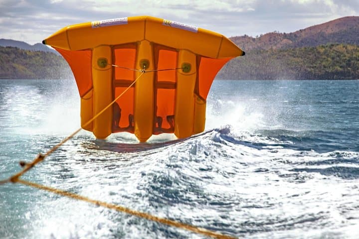 Coron Water Ride Thrills: Banana Boat, Flyfish & Clear Kayak at Royal Island photo 3