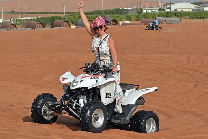 Dubai Desert Quad Bike Safari with Camel Ride and BBQ Dinner photo 2