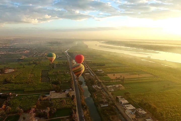 Hot Air Balloon Over Luxor: Sunrise Flight Above Ancient Thebes photo 1