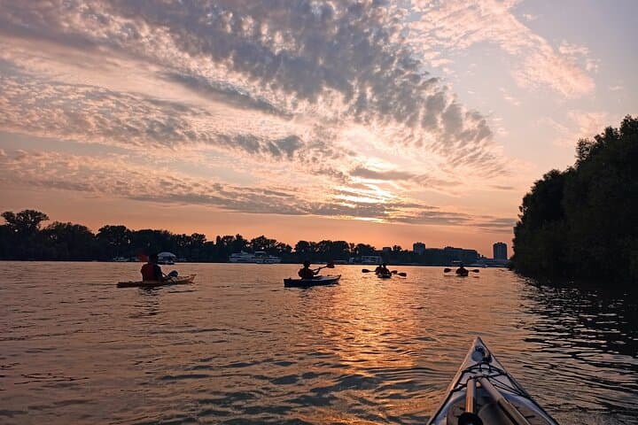 Belgrade Sunset Kayak Tour: Paddle the Sava and Danube Confluence photo 2