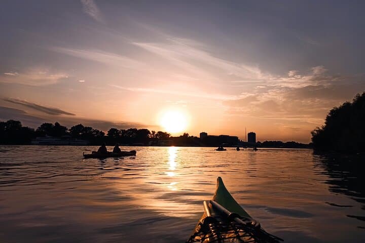 Belgrade Sunset Kayak Tour: Paddle the Sava and Danube Confluence photo 3