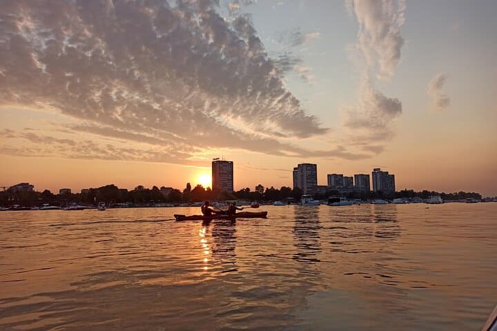 Belgrade Sunset Kayak Tour: Paddle the Sava and Danube Confluence photo 6