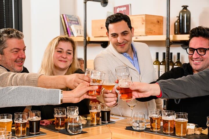 Athens Beer Tasting & Greek Cheese Pairing Evening Near the Acropolis