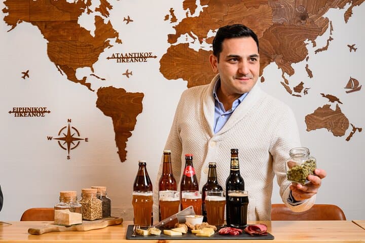 Athens Beer Tasting & Greek Cheese Pairing Evening Near the Acropolis photo 3