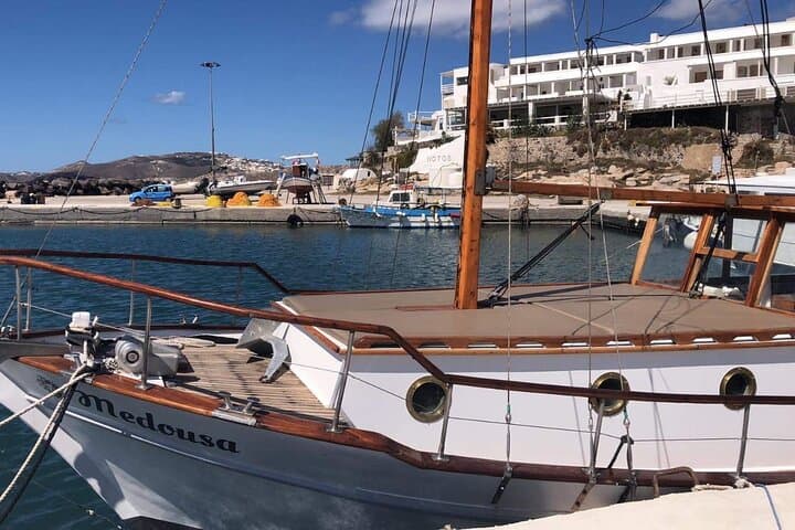 Santorini Caldera Traditional Kaiki Cruise — Swim, Snorkel & Volcano Lunch photo 2