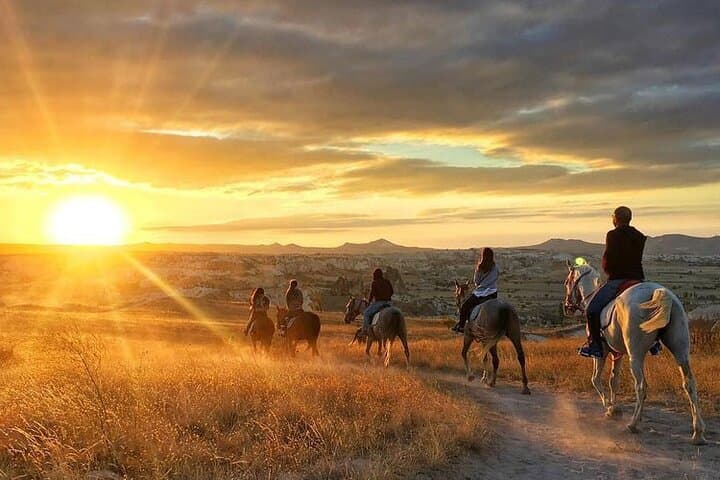 Sunset Horseback Riding in Cappadocia — Ride Red & Rose Valleys at Dusk