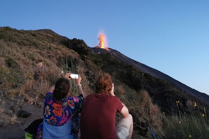 Stromboli Sunset Trek to Sciara del Fuoco: Guided Volcano Hike and Eruption Viewing photo 2