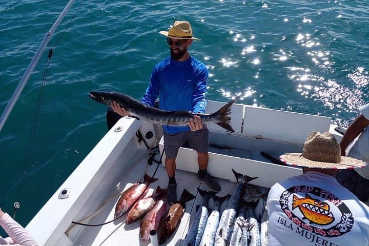Offshore Fishing Charter in Cancun: Bertram 31ft Private Trips Around Isla Mujeres photo 4
