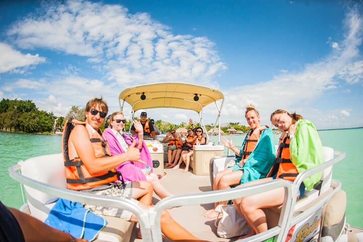 Bacalar Seven Color Lagoon Boat Excursion from Costa Maya — 5‑Hour Pontoon Tour photo 3