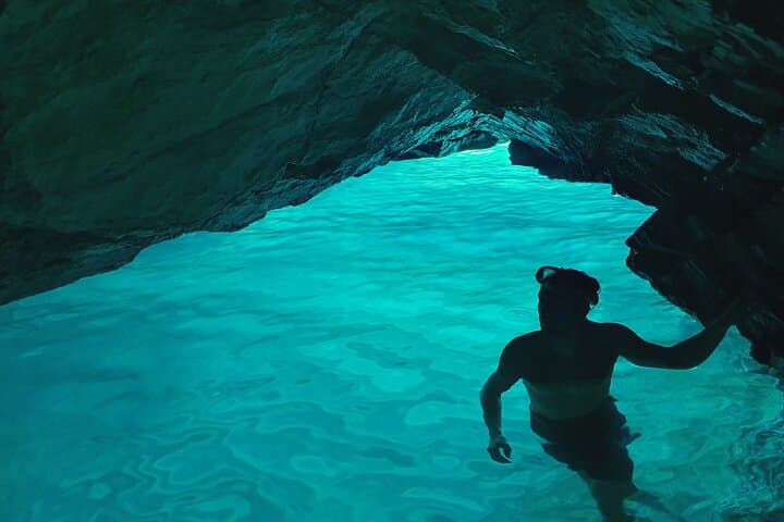 Sea Kayaking & Snorkeling to the Green Cave on Šipan — Lopud Day Tour