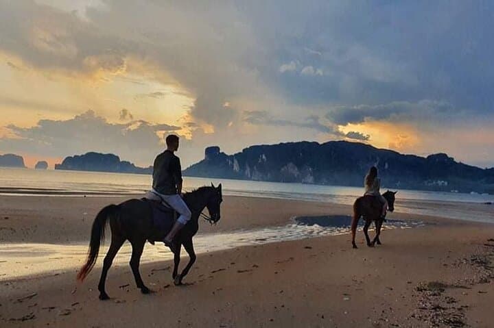 Sunset Horseback Ride and BBQ at Ao Nam Mao Beach, Krabi
