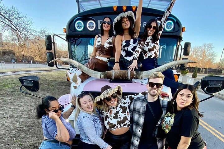 Honky Tonk on Wheels: Nashville Private Rooftop Party Bus Experience