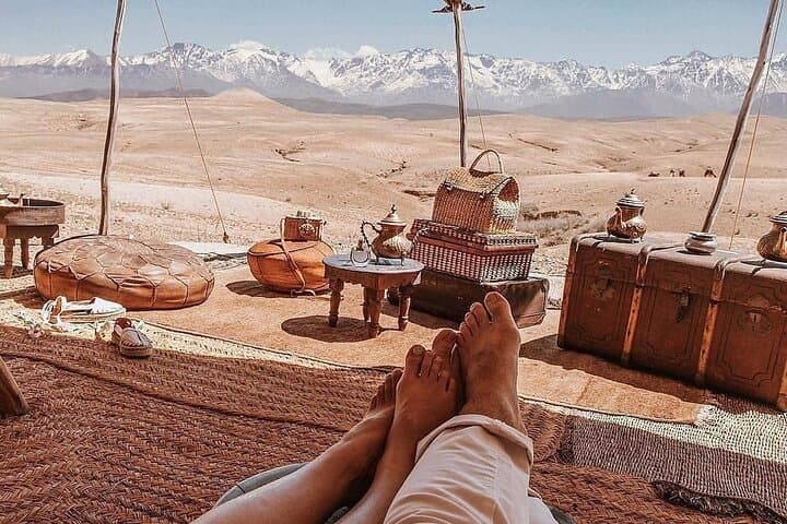 Agafay Desert Sunset Camel Ride from Marrakech — Evening Dromedary Tour & Tea photo 5