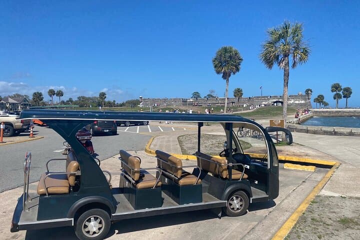 Exploring St. Augustine by Water and Land: Private Boat and Golf Cart Tour Experience