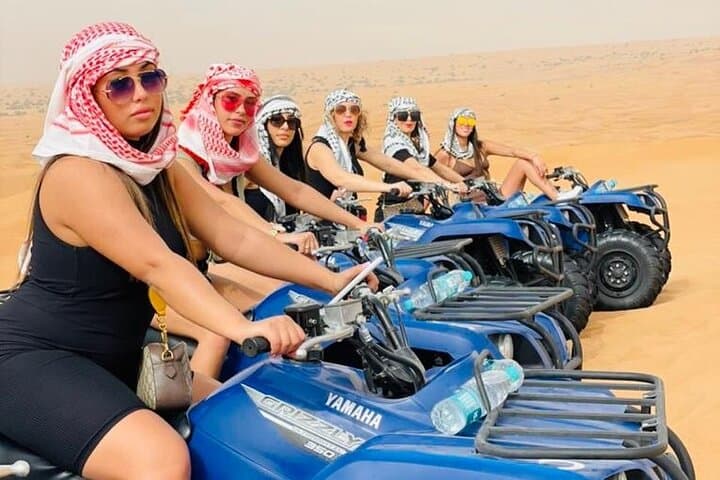Dubai Red Dunes Self-Drive Quadbike with Camel and Falcon Experience