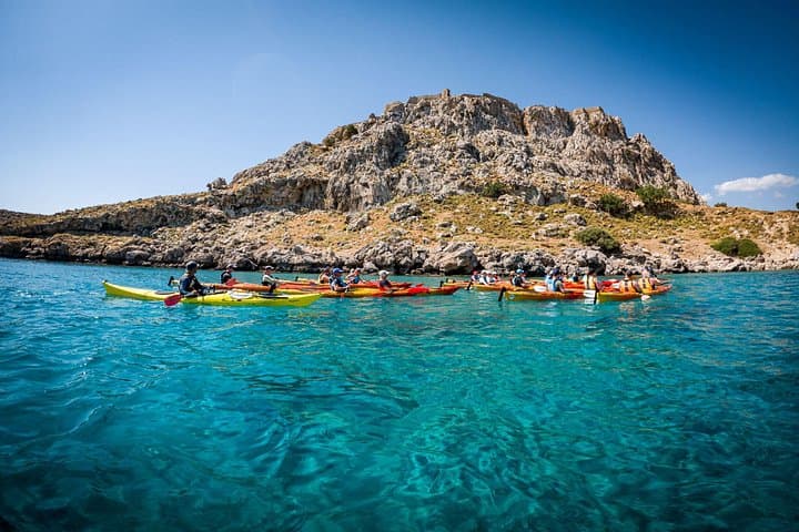 Sea Kayaking to Red Sand Beach, Rhodes — South Pirates Route Adventure photo 2