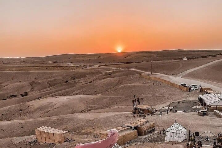 Sunset Camel Ride in Agafay Desert from Marrakech — Atlas Views & Tea