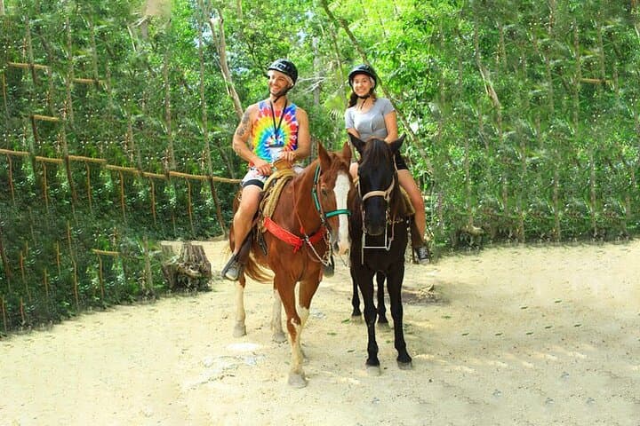 Mayan Jungle Combo: Horseback, ATVs, Ziplines & Cenote Swim Near Cancun photo 4