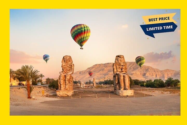 Sunrise Hot Air Balloon Over Luxor’s West Bank