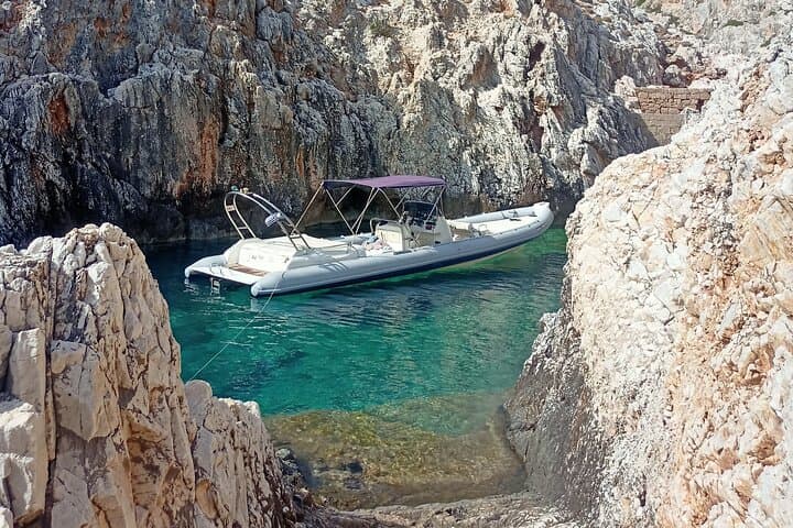 Private Boat Trip to Seitan Limania from Chania — Swim Caves & Coastal Beaches photo 3