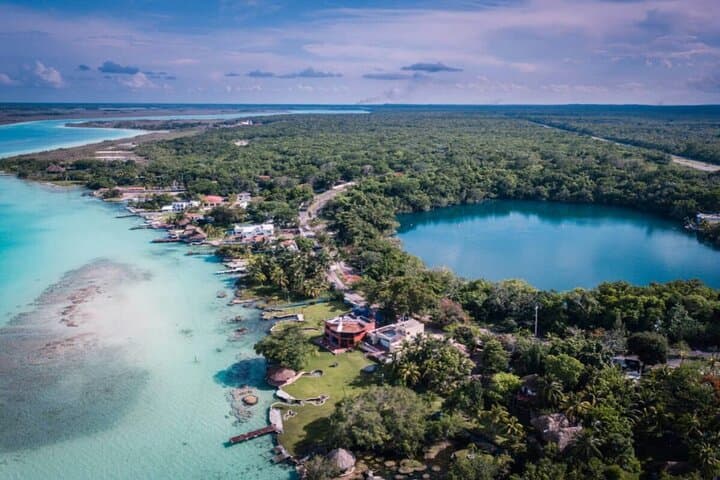 One-Day Bacalar Adventure: Kayak the Seven-Color Lagoon, Swim Cenote Azul & Beach Club photo 2