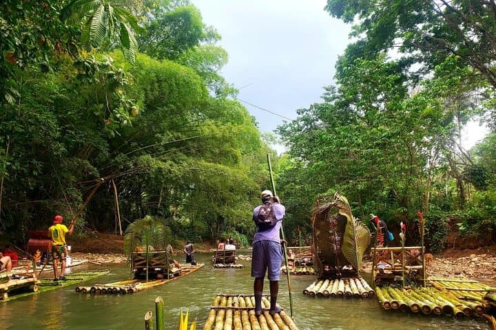 Lethe Bamboo Rafting & Limestone Massage: Relaxing River Tour from Montego Bay