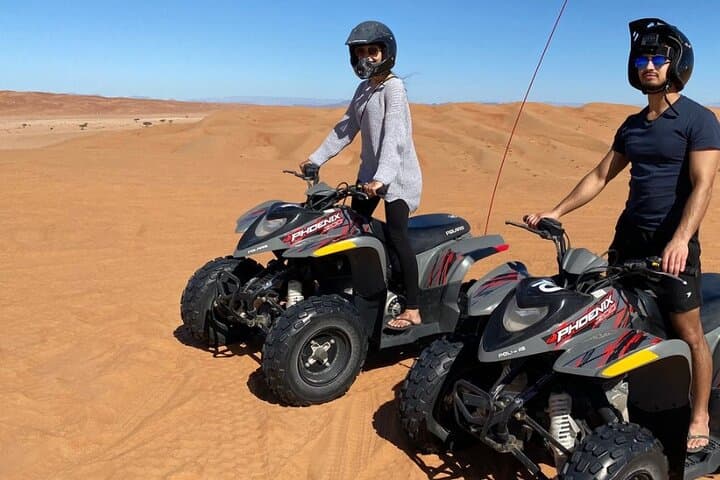 Muscat Full-Day Private Desert Adventure: Quad Biking, Camel Ride & Sandboarding photo 3