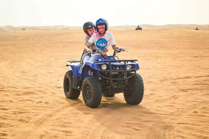 Evening Desert Safari Dubai — Quad Bike, Dune Bashing & BBQ Dinner