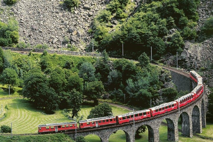 Bernina Red Train and St Moritz Day Trip from Milan — Scenic Bernina Express Rail photo 6