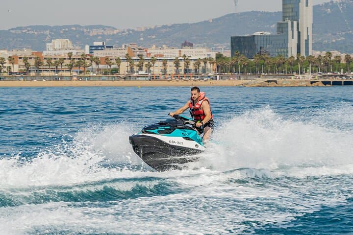Jet Ski Barcelona Skyline Tour: 25-Min Coastal Ride with Free Video photo 1
