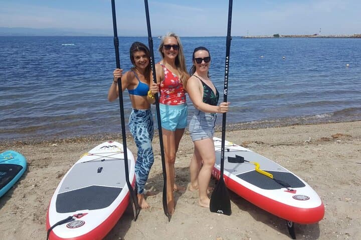 SUP Yoga Near Thessaloniki: Paddle, Balance & Coastal Relaxation